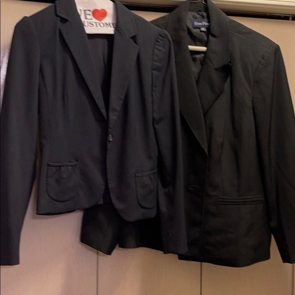Black short dress jacket